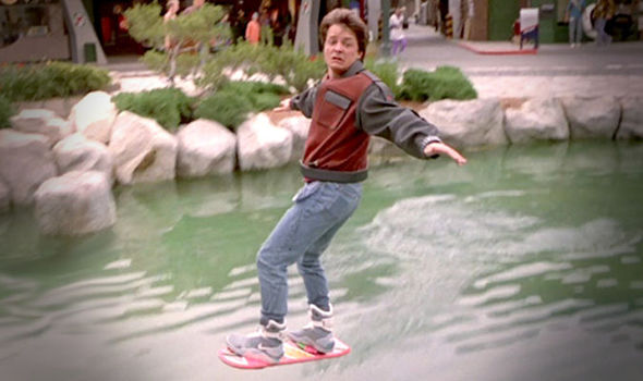 Norsk Lithium Back to the Future Photo Showing Hoverboard