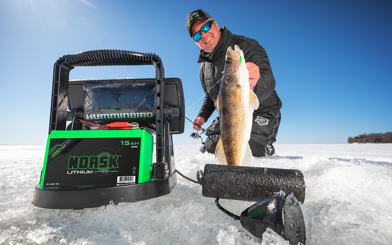 Norsk Lithium 15AH lithium ice fishing battery