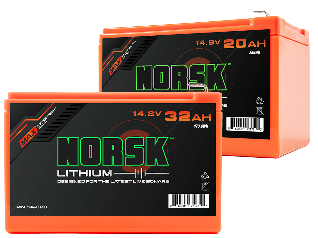 Norsk 14.8V 20 32Ah Batteries for Kayak Electronics