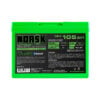 Rear view of the Norsk Lithium 12V 105Ah lithium deep cycle battery