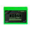 Front view of the 12V 105Ah lithium deep cycle battery by Norsk Lithium