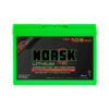 Front view of 12V 105Ah heated lithium deep cycle marine battery by Norsk Lithium