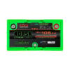 Top terminal layout of the 12V 105Ah heated lithium deep cycle marine battery