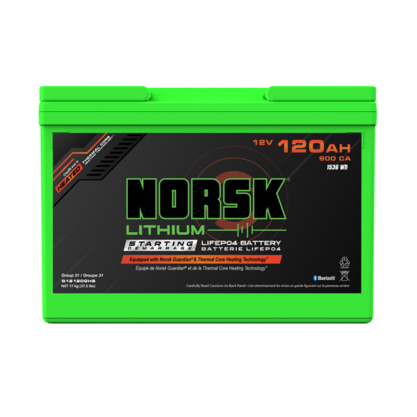 12v 120ah lithium cranking battery - Norsk Lithium