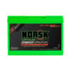 Front view of 36V/28V dual voltage heated LiFePO4 lithium battery by Norsk Lithium