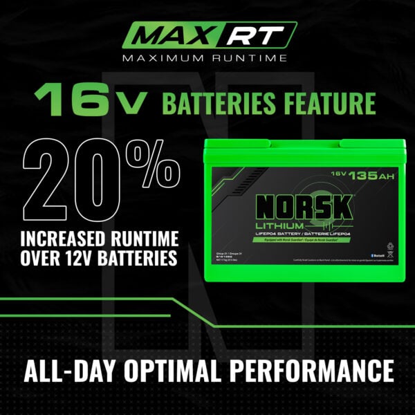 16V 135AH LiFePO4 Lithium Deep Cycle Battery - Image 6