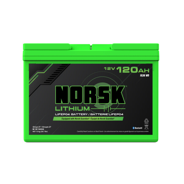 Norsk Lithium 12v 120Ah Deep Cycle Battery