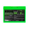 Rear view of Norsk Lithium 16V 75Ah LiFePO4 lithium deep cycle battery