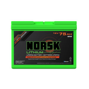 Norsk Lithium 16v 75ah Heated LIFEPO4 LITHIUM DEEP CYCLE BATTERY