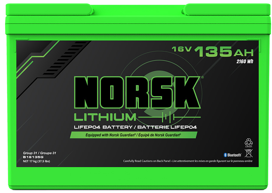 Norsk Lithium 16V 135AH lithium battery 8