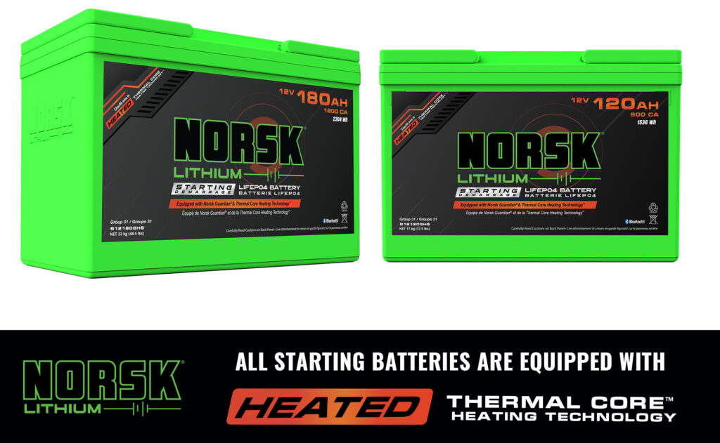 Norsk Lithium Starting Batteries Thermal Core Haeting Technology