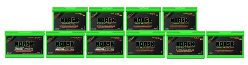 Norsk Lithium Heated Lithium Battery Lineup Straight 2024