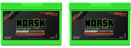 Norsk Lithium Starting Battery options in 120Ah and 180Ah 2