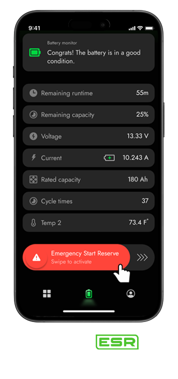 ESR Emergency Start Reserve 3 Norsk Guardian App