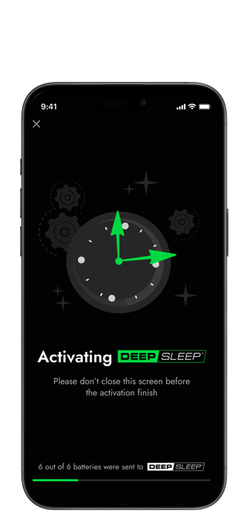 INSTALL ACTIVATION Deep Sleep™ will Start Activation