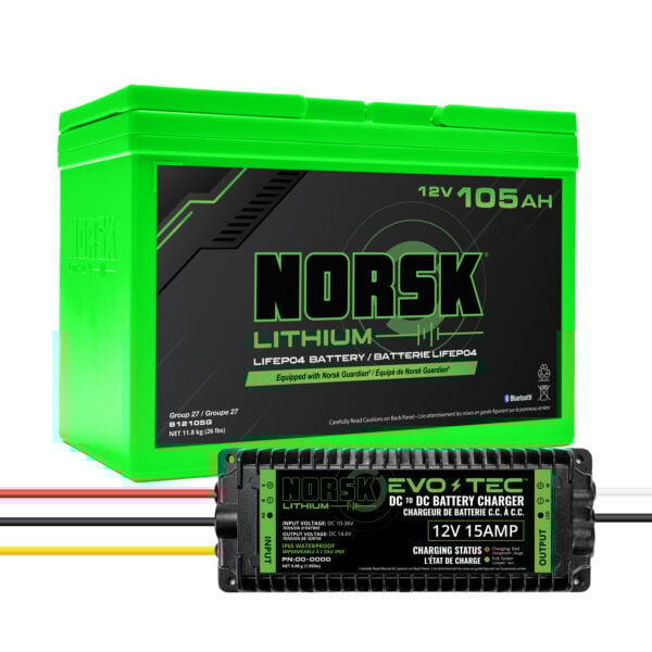 Norsk Lithium 12v 105ah Power Package