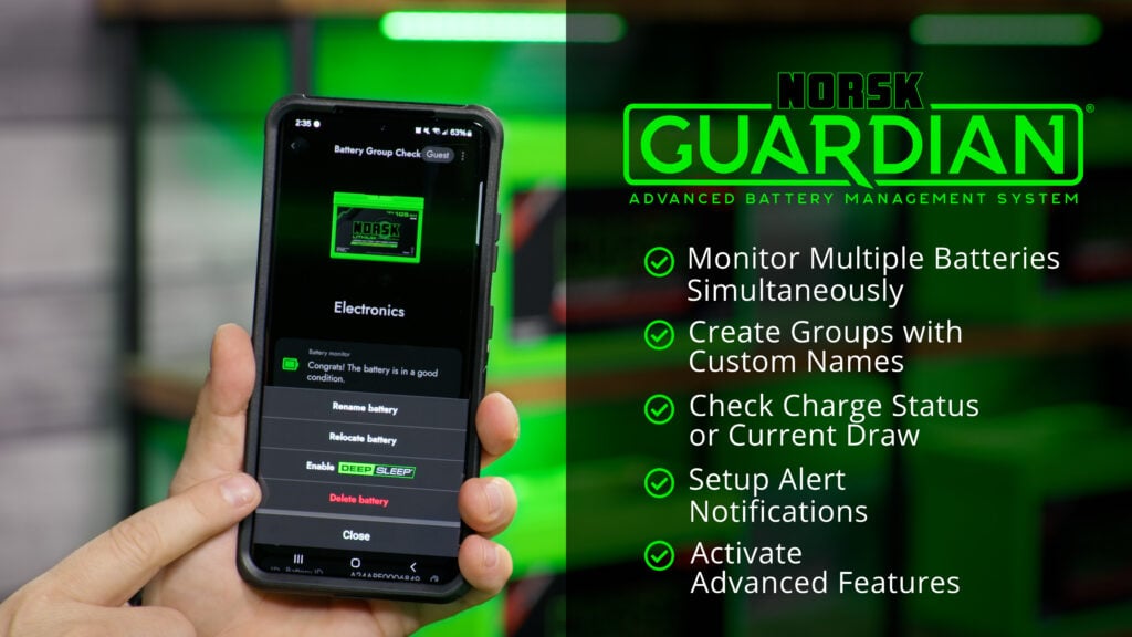 Norsk Lithium Guardian App Graphic