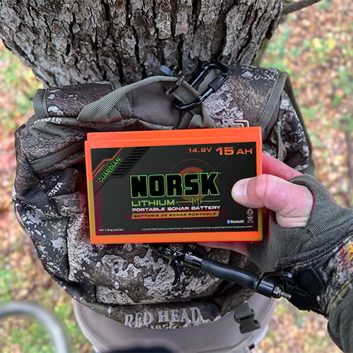 15AH 14.8V Battery In Treestand Bow Hunting 500 x 500