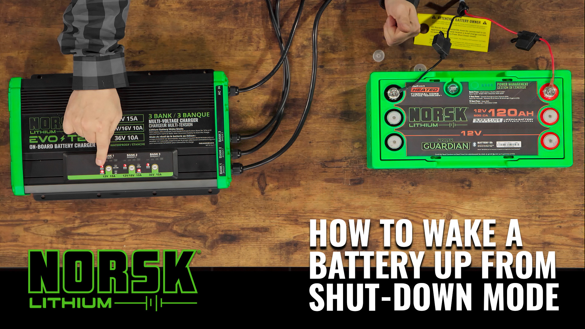 How to Wake a Battery up from Shut down Mode