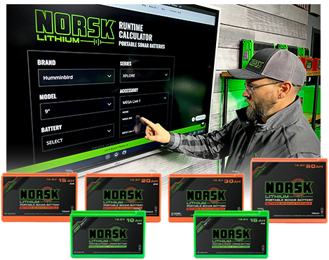 Using the Norsk Lithium Runtime Calculator to estimate the total runtime of a battery.