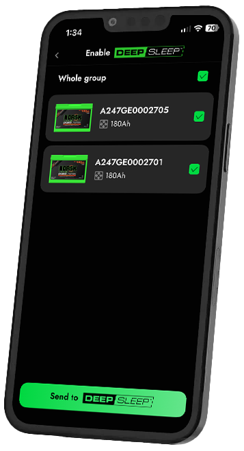 Enable Deep Sleep in Norsk Guardian App