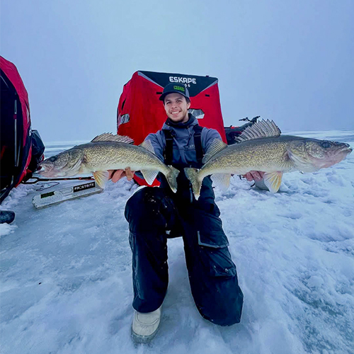 Houston Balnkenship Double Walleyes On Ice 500 x 500
