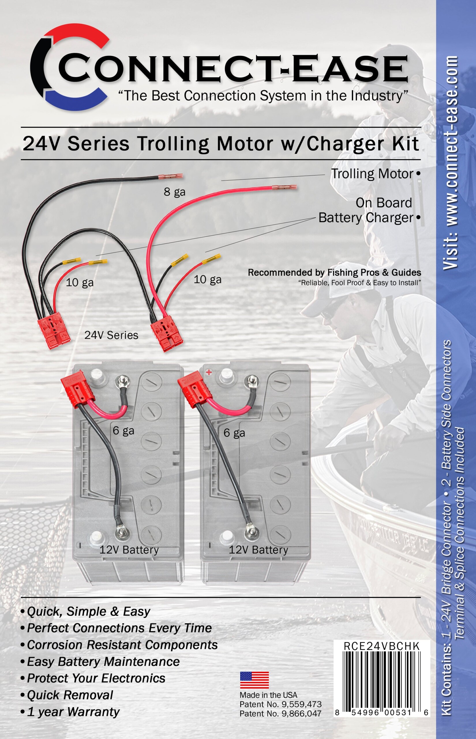 "Game Changer" 24 Volt Series Trolling Motor Connection Kit with On-Board Charging - Image 3