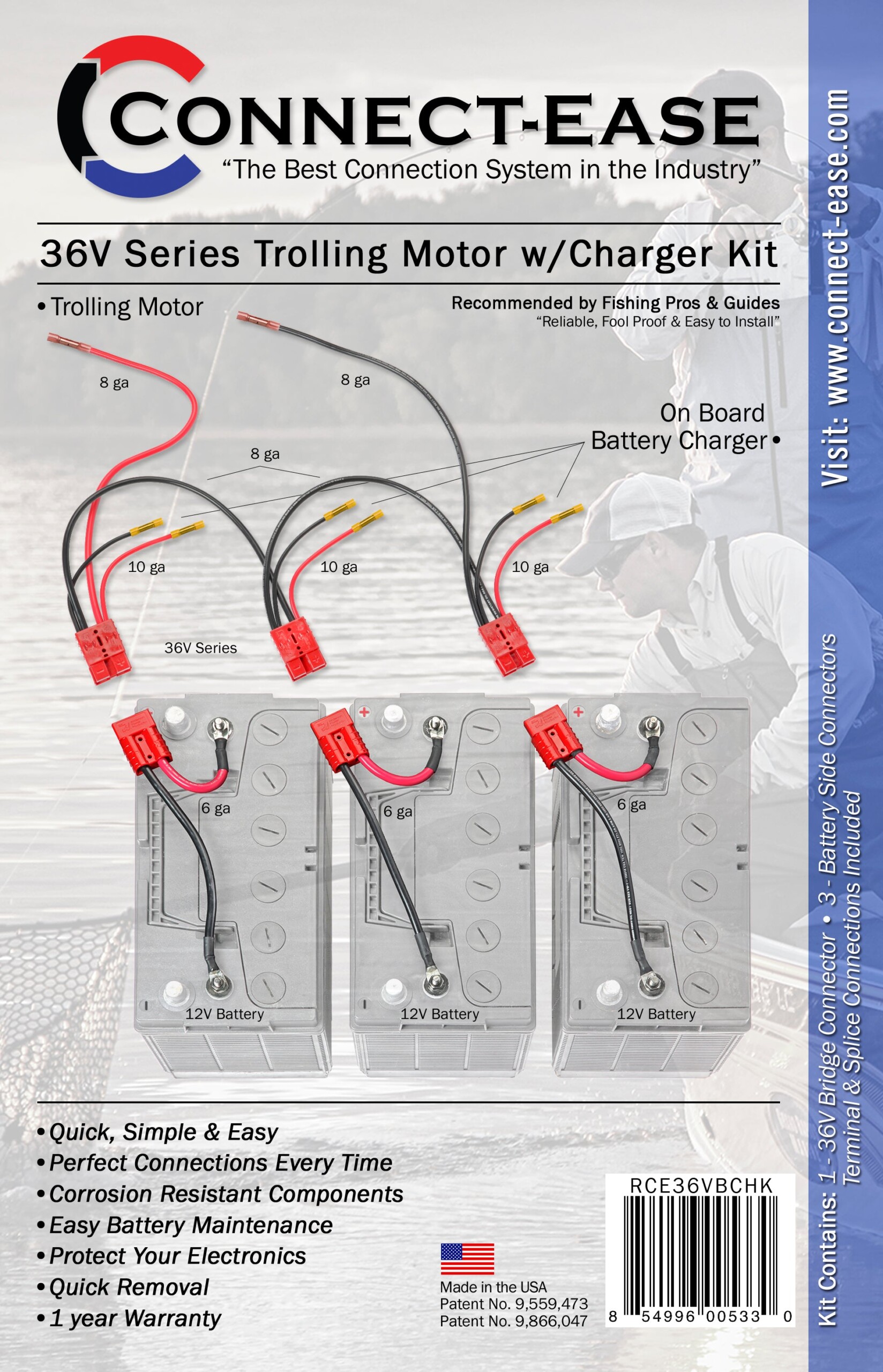 "GAME CHANGER" 36 Volt Series Trolling Motor Connection Kit with On-board Charging - Image 3