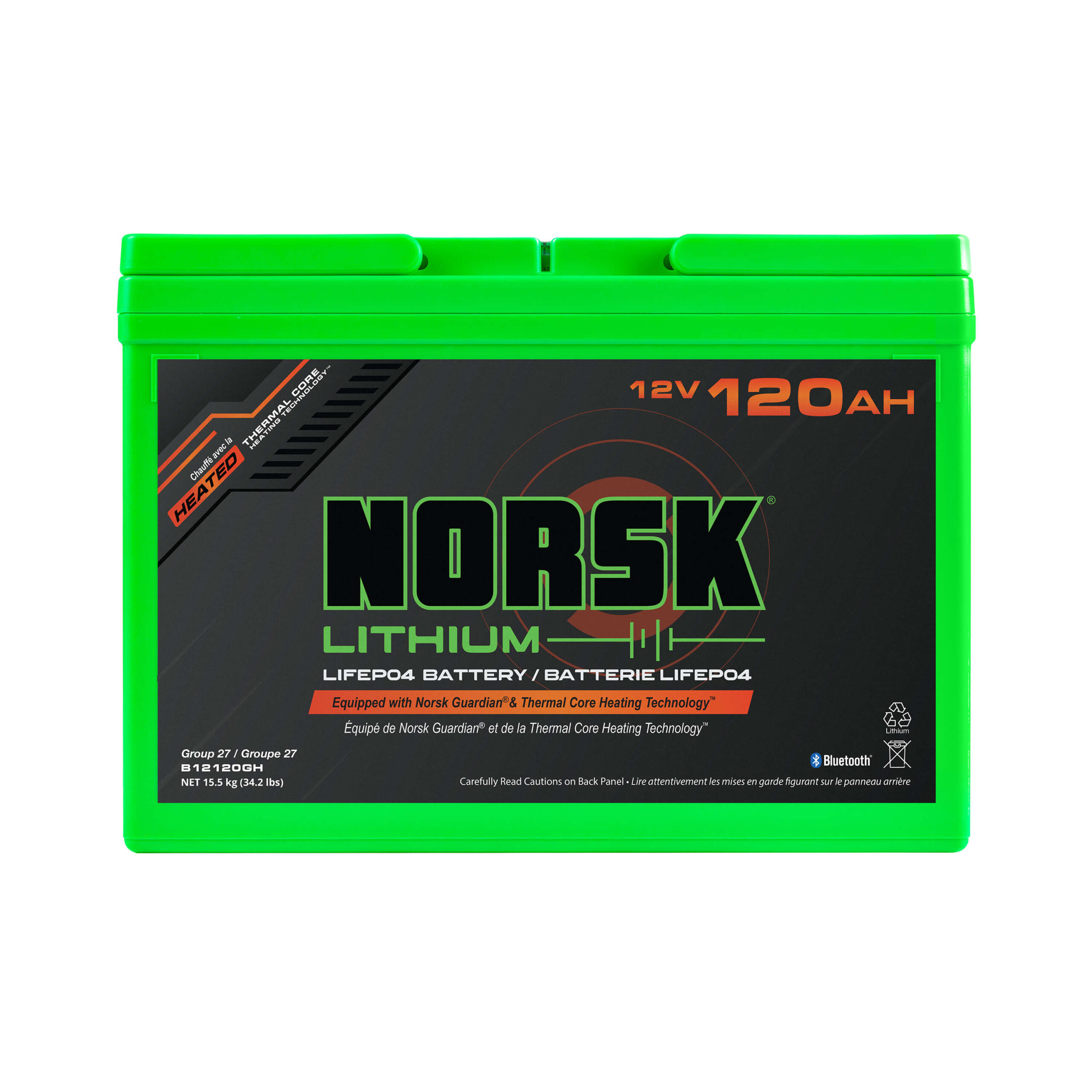 120Ah lithium wheelhouse battery power package for overnight wheelhouse runtime